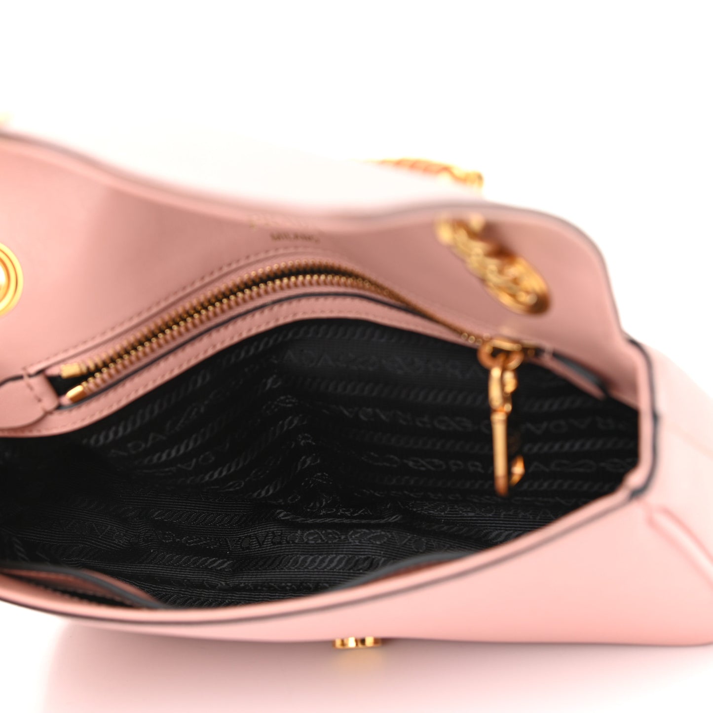 Saffiano Flap Shoulder Bag Orchidea