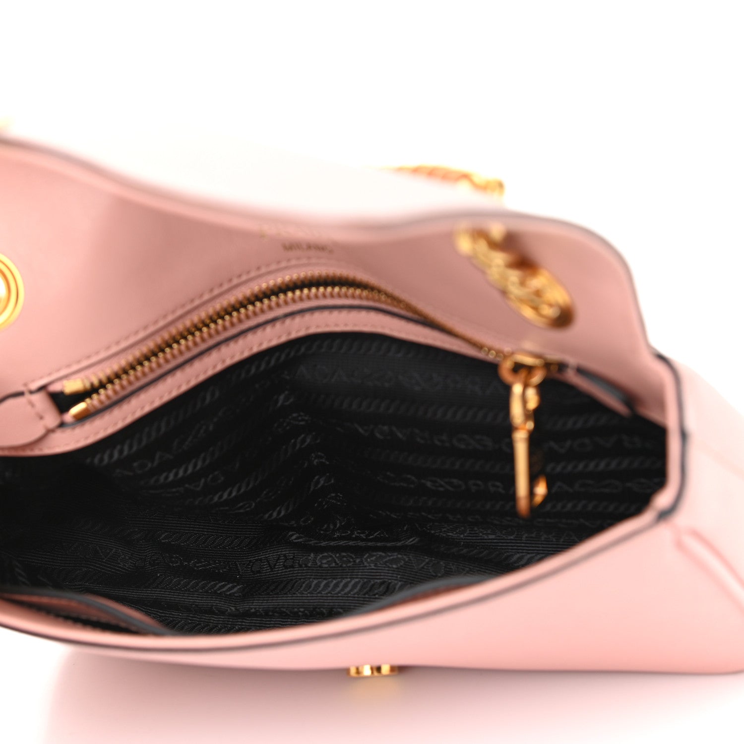 Prada Saffiano Flap Shoulder Bag Orchidea 5 of 11