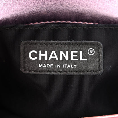 Chanel Metallic Patent Calfskin Quilted Small Boy Flap Pink 6 of 13