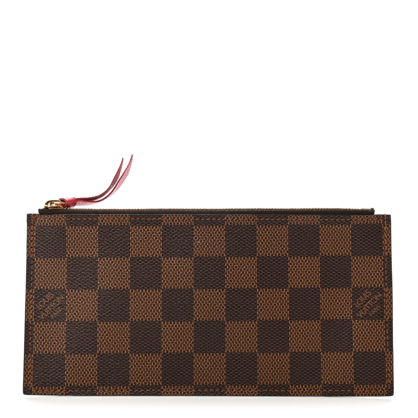 Damier Ebene Felicie Chain Wallet Zippered Insert