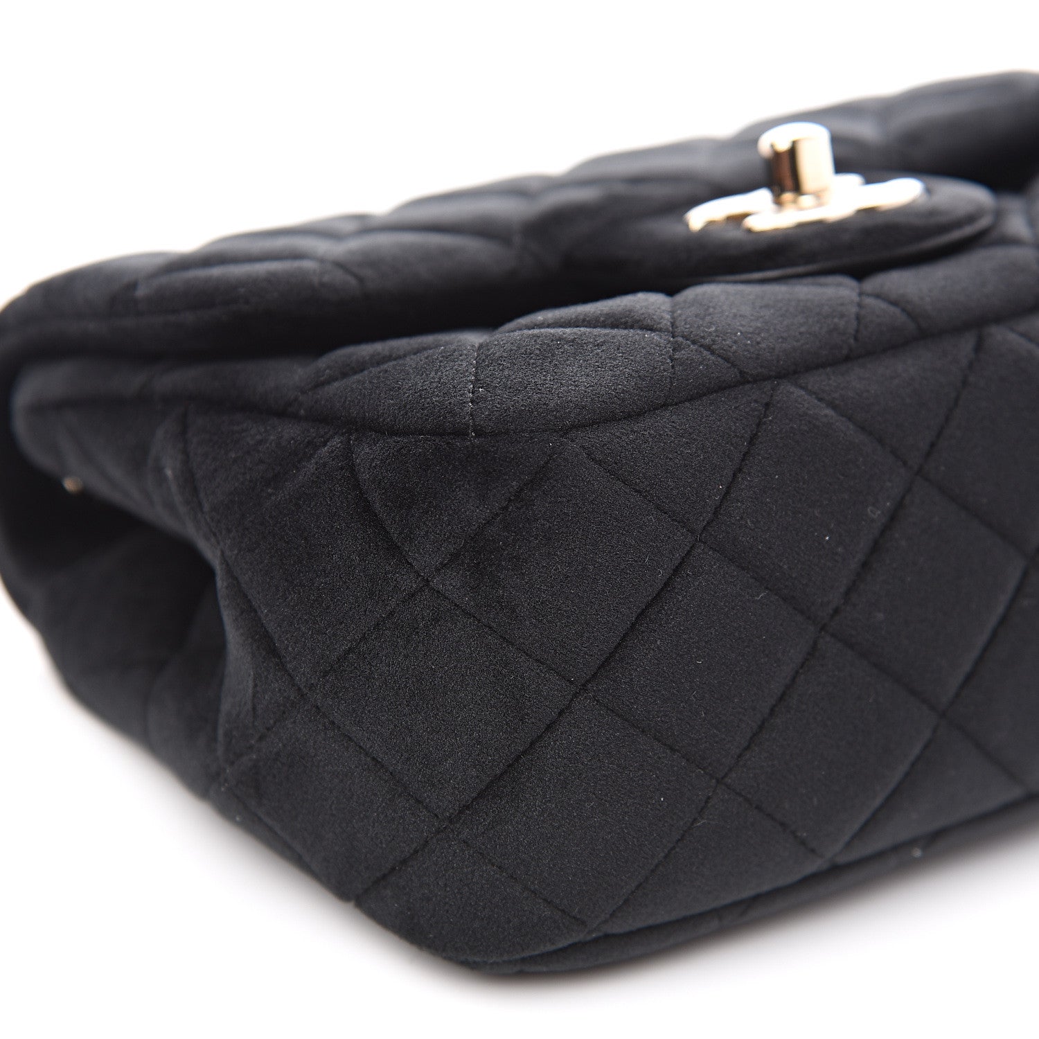 Chanel Velvet Quilted Mini Pearl Crush Flap Black 7 of 9