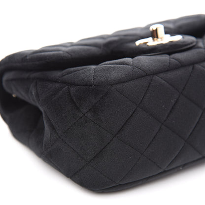 Chanel Velvet Quilted Mini Pearl Crush Flap Black 7 of 9
