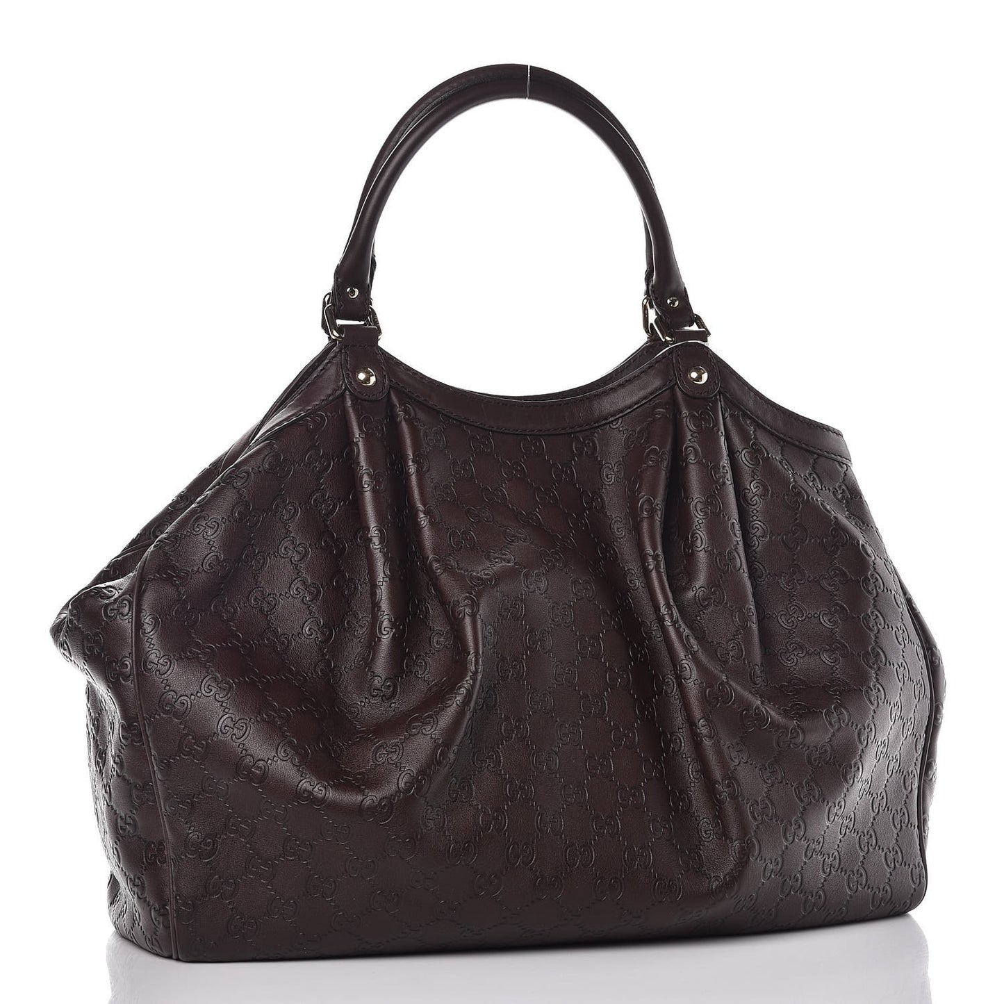 Guccissima Signature Large Sukey Tote Chocolate