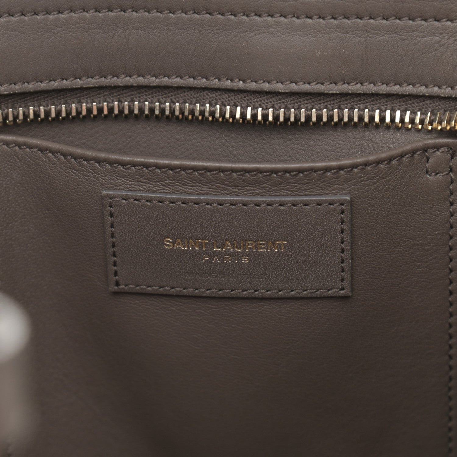 Saint Laurent Calfskin Small Classic Y Cabas Gray 6 of 14
