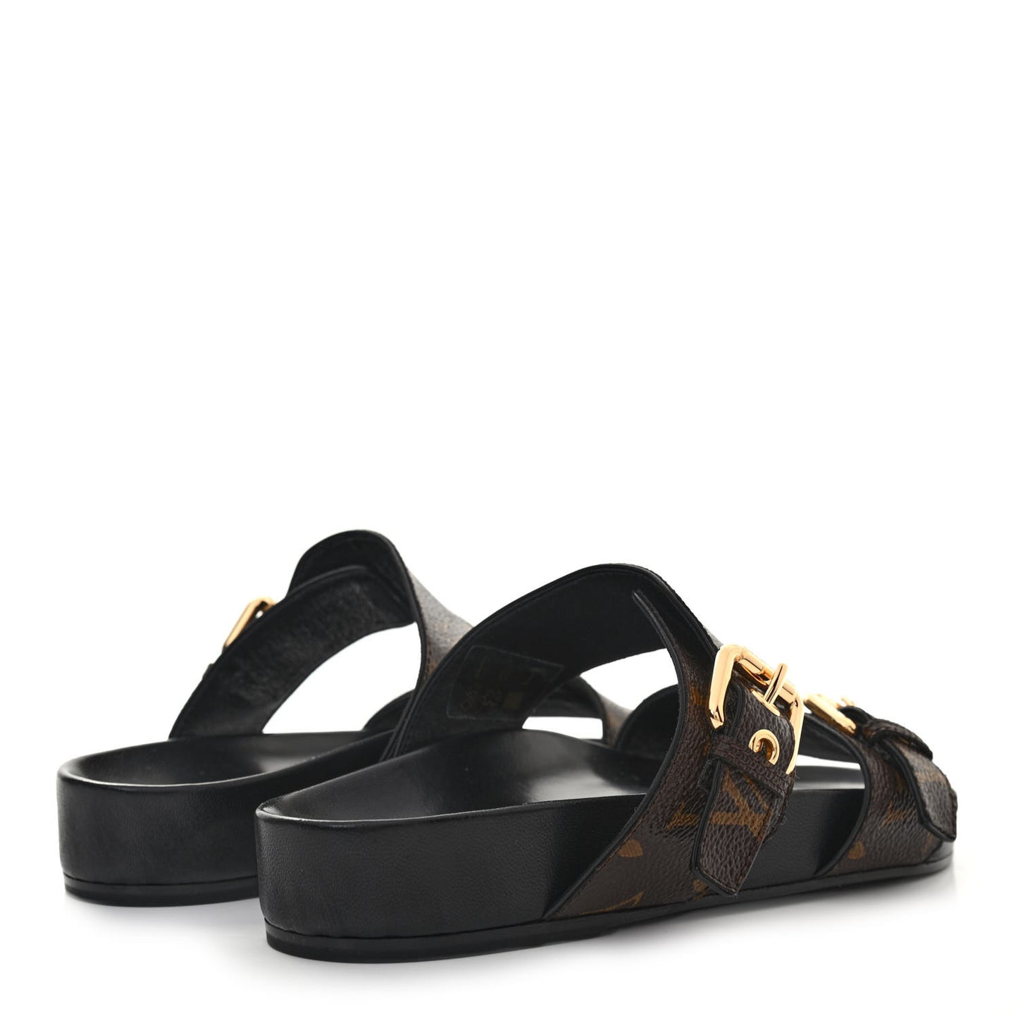 Monogram Bom Dia Mule Sandals 36 Black