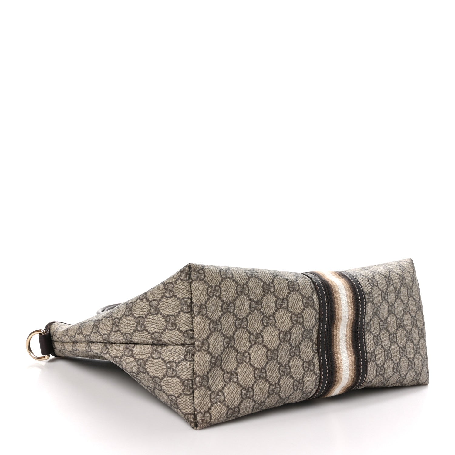 Gucci GG Plus Monogram Web Tote Dark Brown 4 of 13
