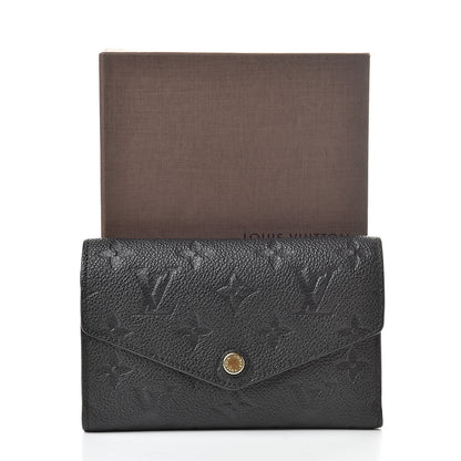 Louis Vuitton Empreinte Compact Curieuse Wallet Black 8 of 8