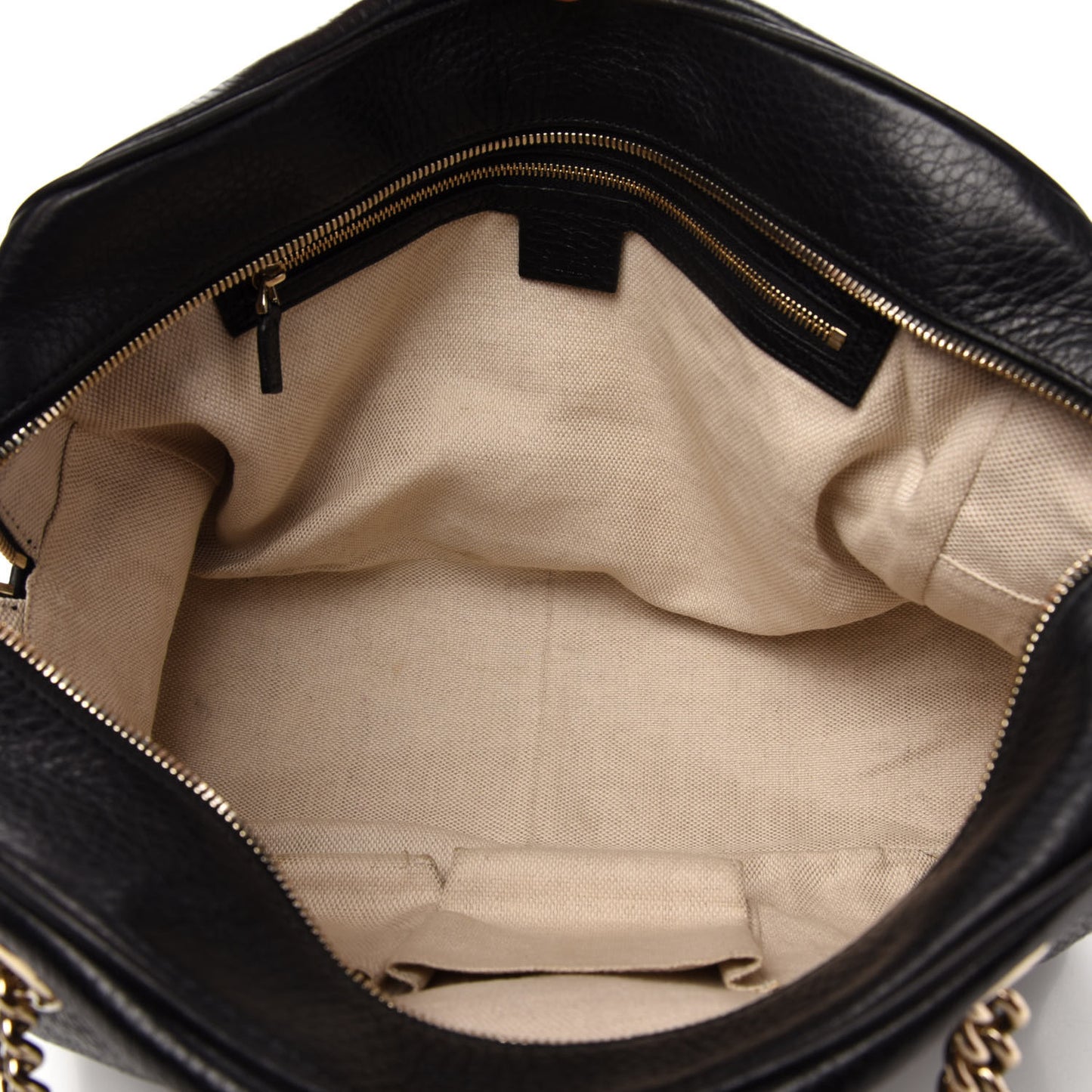 Pebbled Calfskin Medium Soho Bowler Black