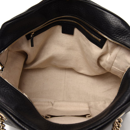 Gucci Pebbled Calfskin Medium Soho Bowler Black 5 of 14