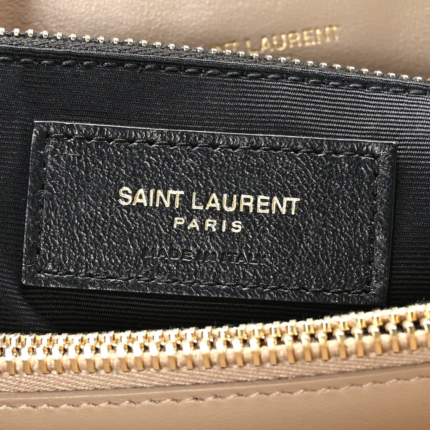 Saint Laurent Calfskin Y Quilted Monogram Medium Loulou Chain Satchel Dark Beige 7 of 9