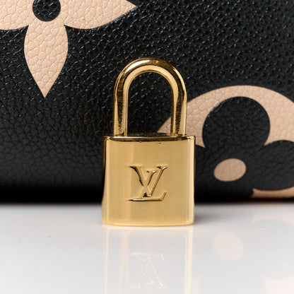 Louis Vuitton Empreinte Monogram Giant Speedy Bandouliere 25 Black Beige 9 of 13