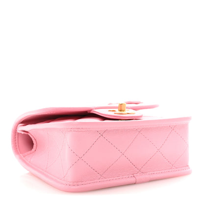 Chanel Caviar School Memory Mini Top Handle Flap Light Pink 4 of 11