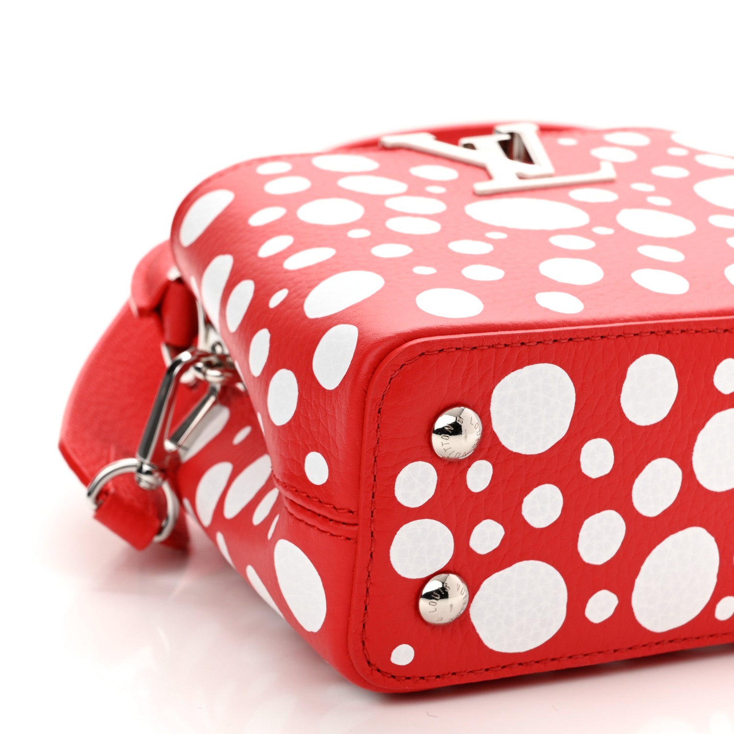Louis Vuitton LV X YK Taurillon Capucines Mini Red White 7 of 8