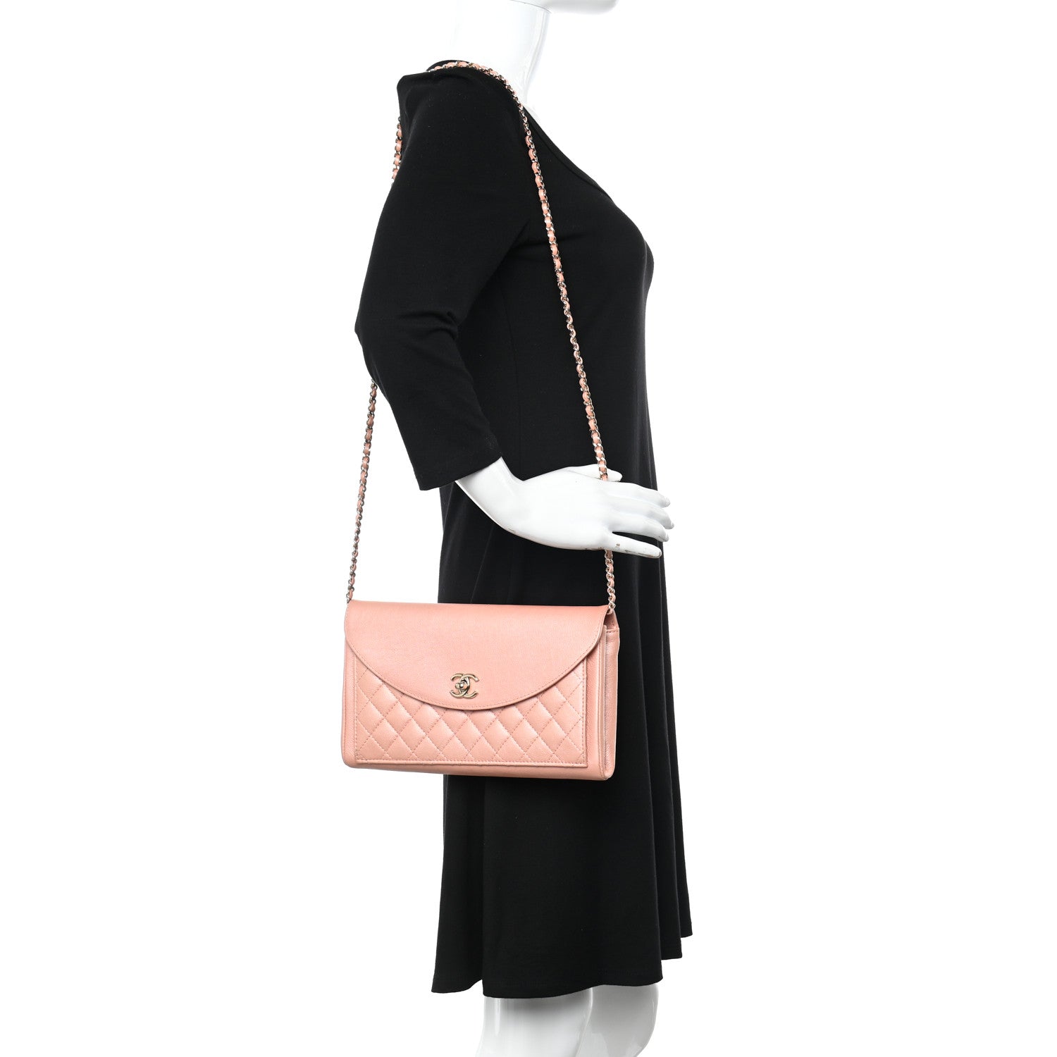 Chanel Iridescent Calfskin Smart Pocket Flap Bag Pink 2 of 10