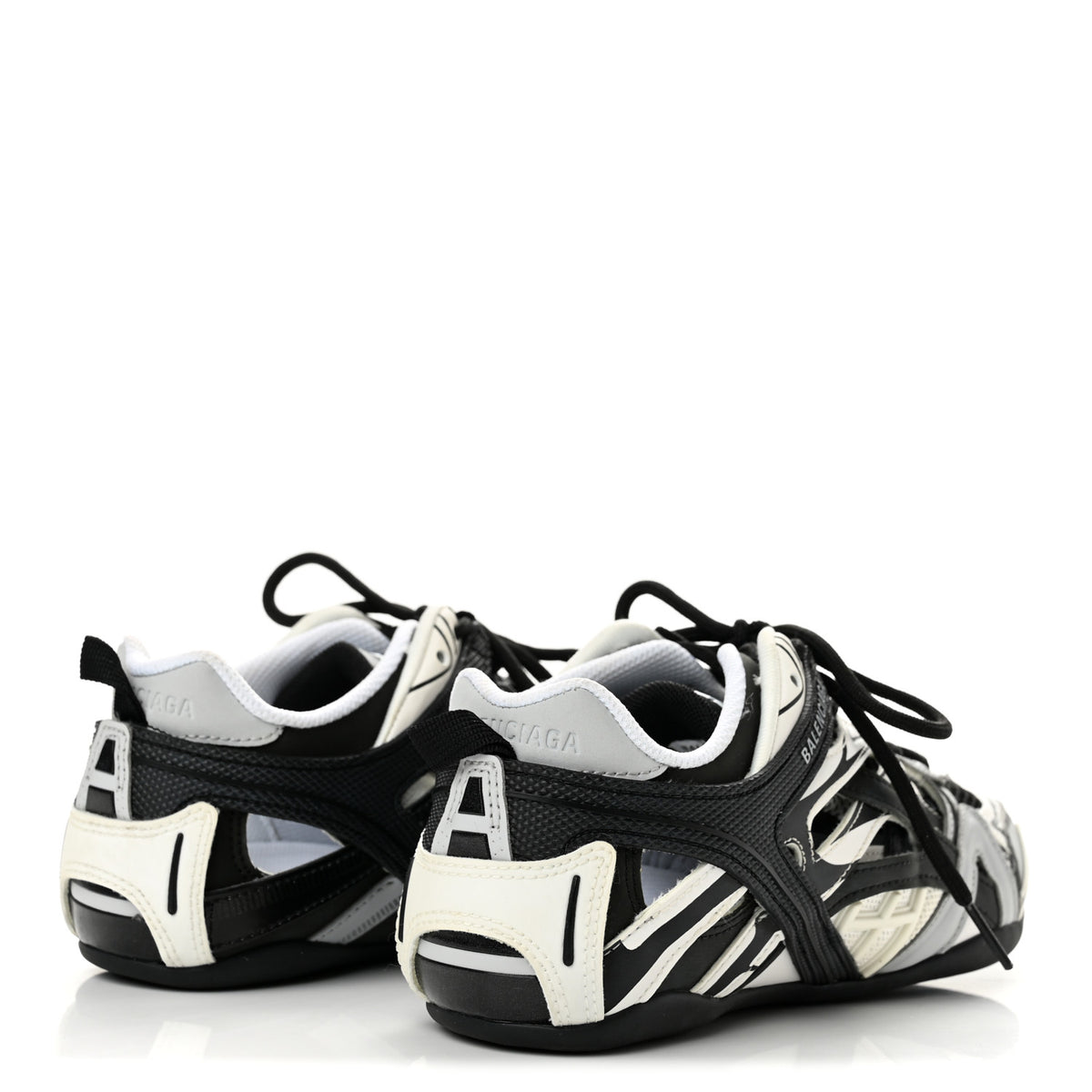 Mesh Rubber Womens Drive Sneakers 37 Light Grey Black