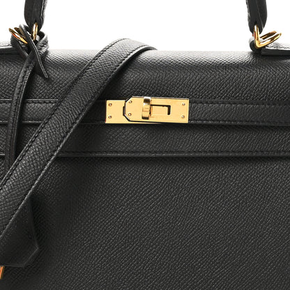 Hermes Epsom Kelly Sellier 25 Black 8 of 11