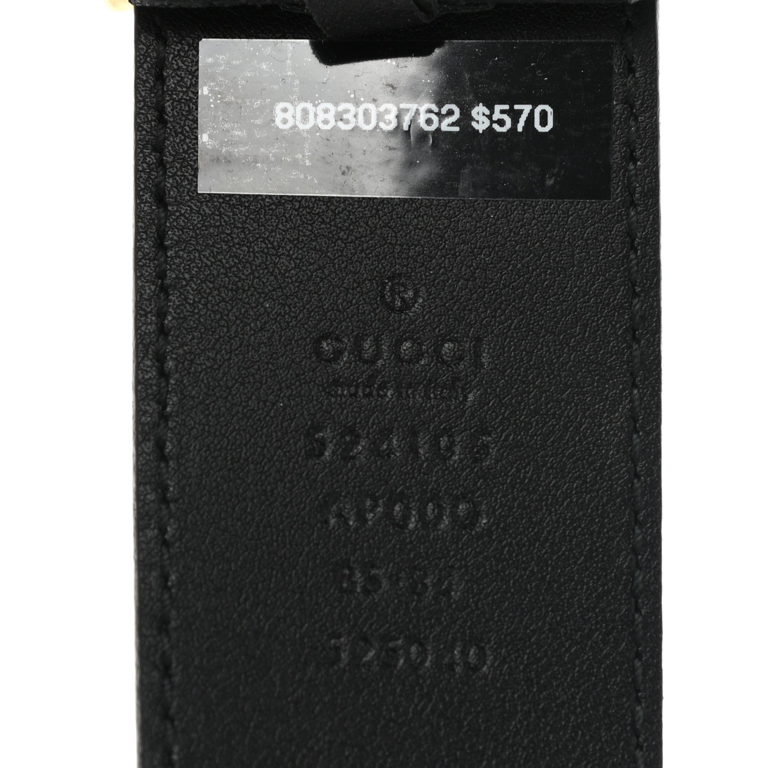 Gucci Moon Calfskin Torchon Double G 40mm Belt 85 34 Black 4 of 6