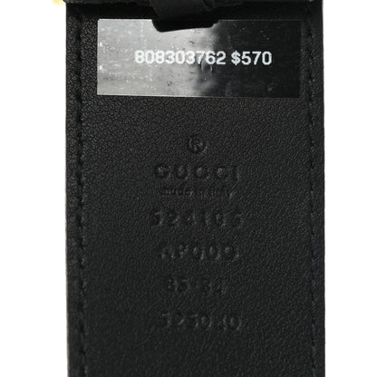 Gucci Moon Calfskin Torchon Double G 40mm Belt 85 34 Black 4 of 6
