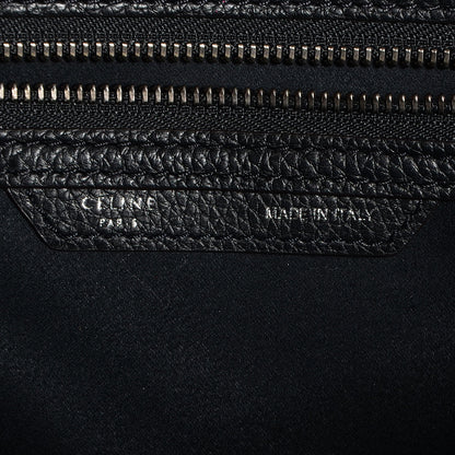 Celine Drummed Calfskin Mini Luggage Black 6 of 9