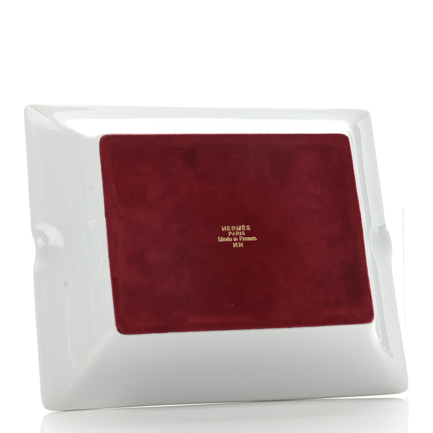 Hermes Porcelain Panthera Deco Ashtray Rouge H 2 of 5