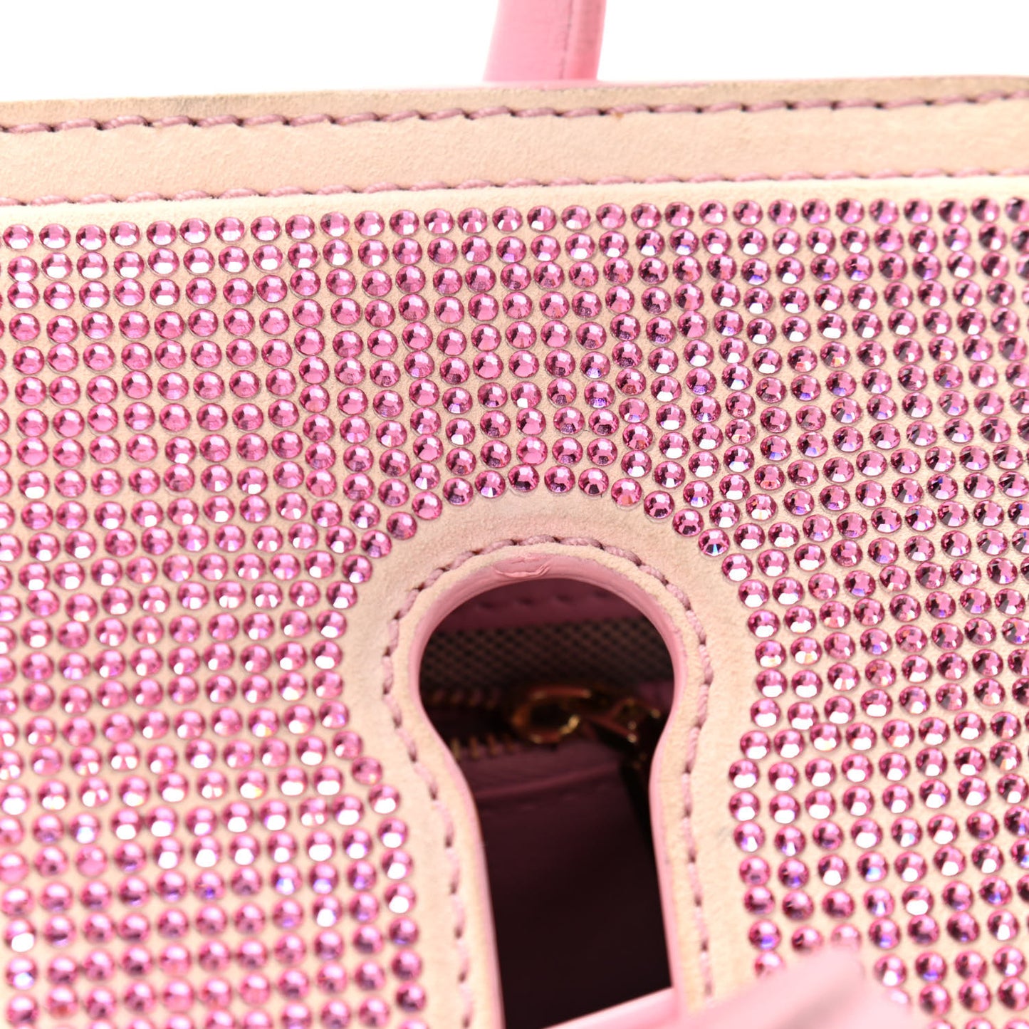 Calfskin Crystal Medium Baroque Palazzo Empire Bag Pink