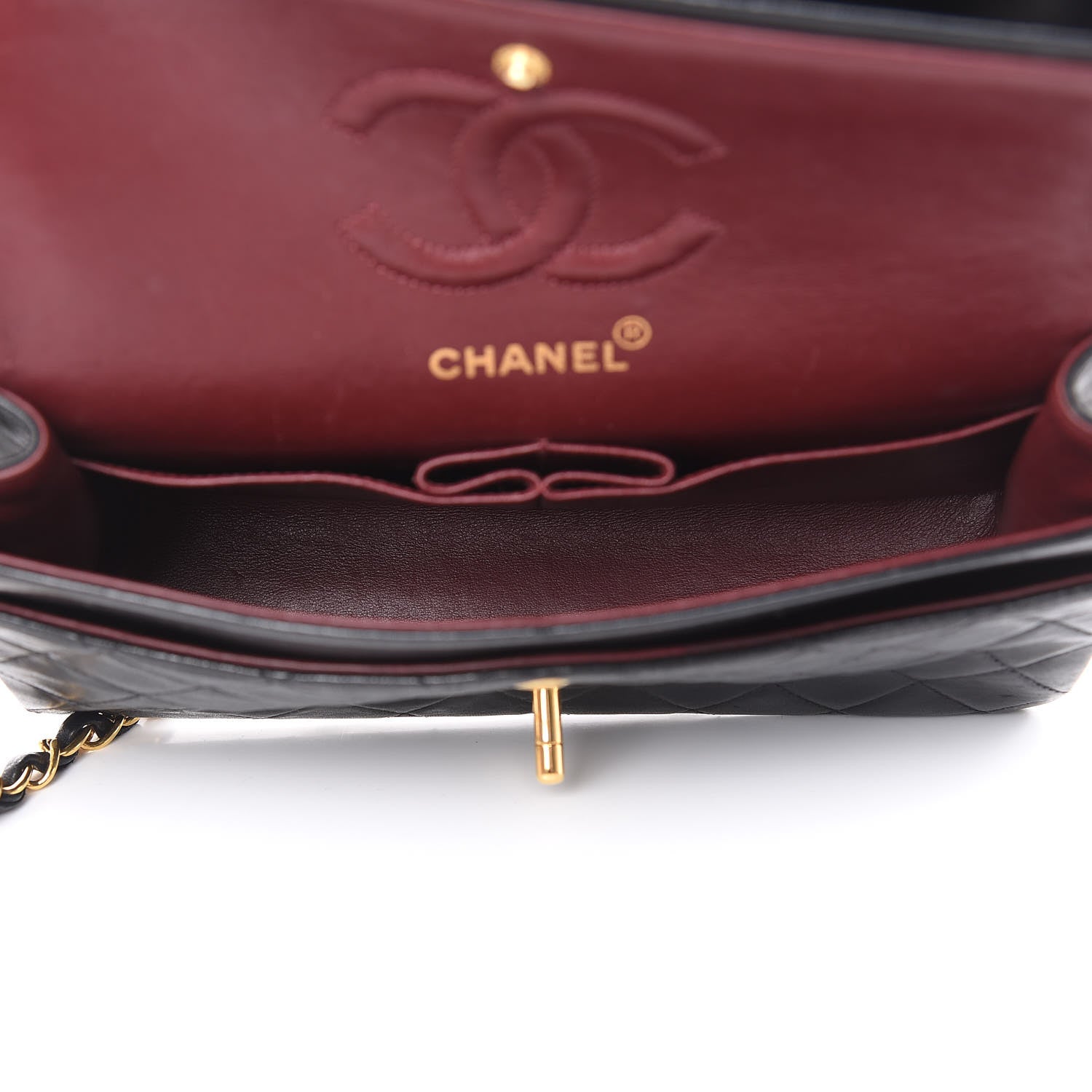 Chanel Lambskin Quilted Small Double Flap Black 5 of 15