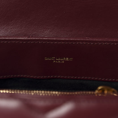 Saint Laurent Calfskin Y Quilted Monogram Medium Loulou Chain Satchel Palissandre 9 of 11