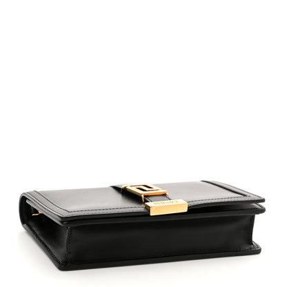 Versace Calfskin Greca Goddess Wallet On Chain Black 4 of 9