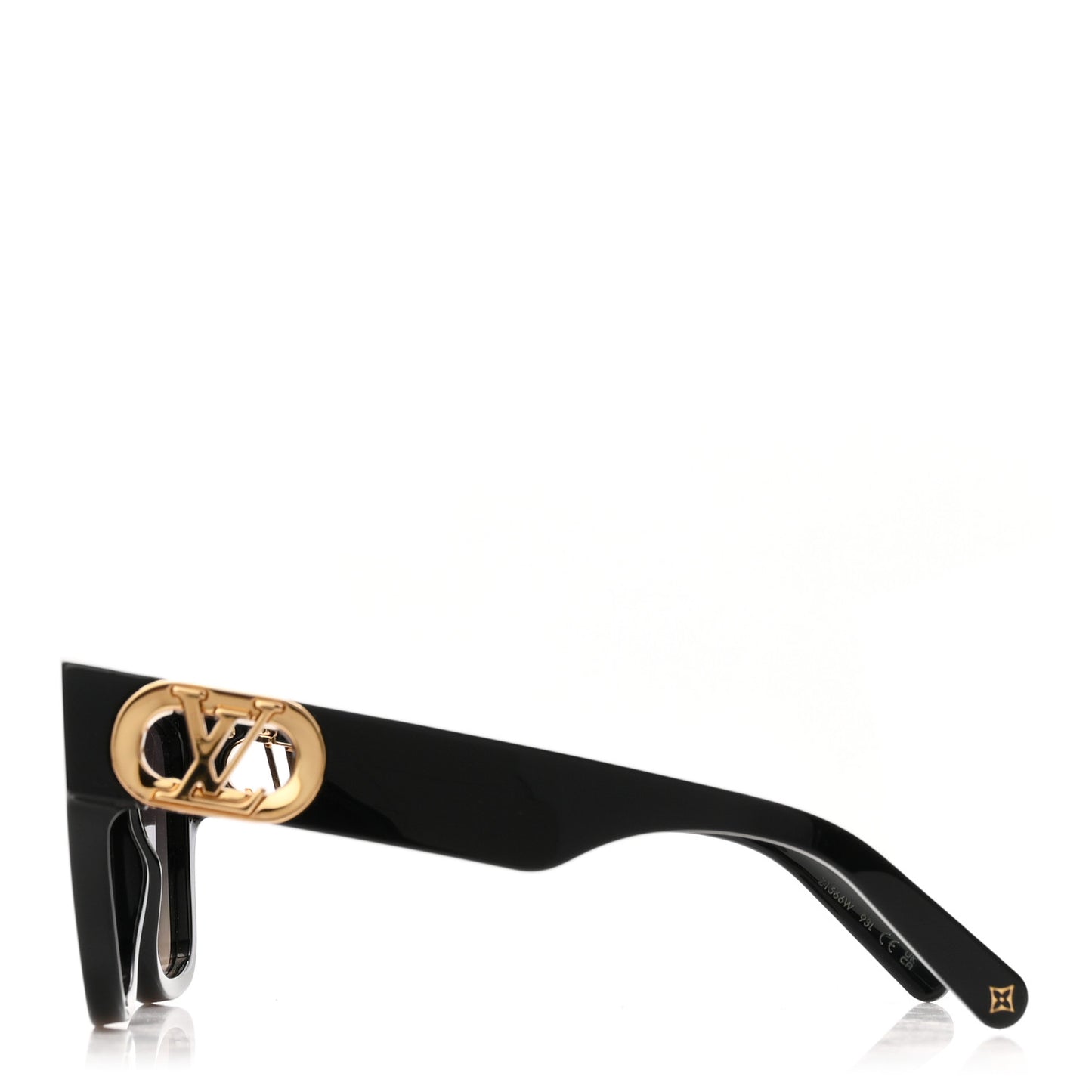 Acetate LV Link PM Square Sunglasses Z1566W Black