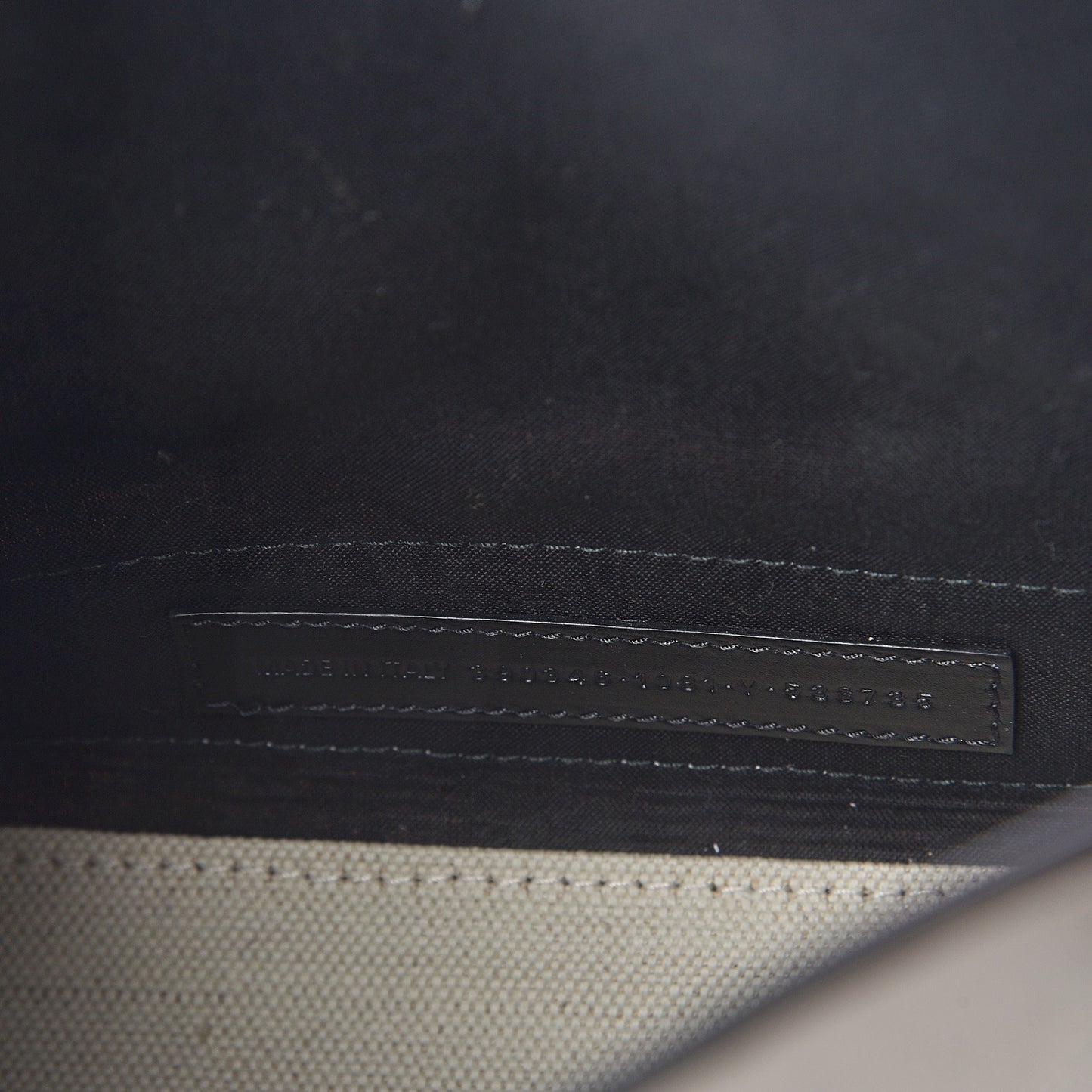 Cotton Canvas Calfskin Navy Cabas XS Natural Black
