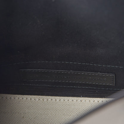 Balenciaga Cotton Canvas Calfskin Navy Cabas XS Natural Black 6 of 9
