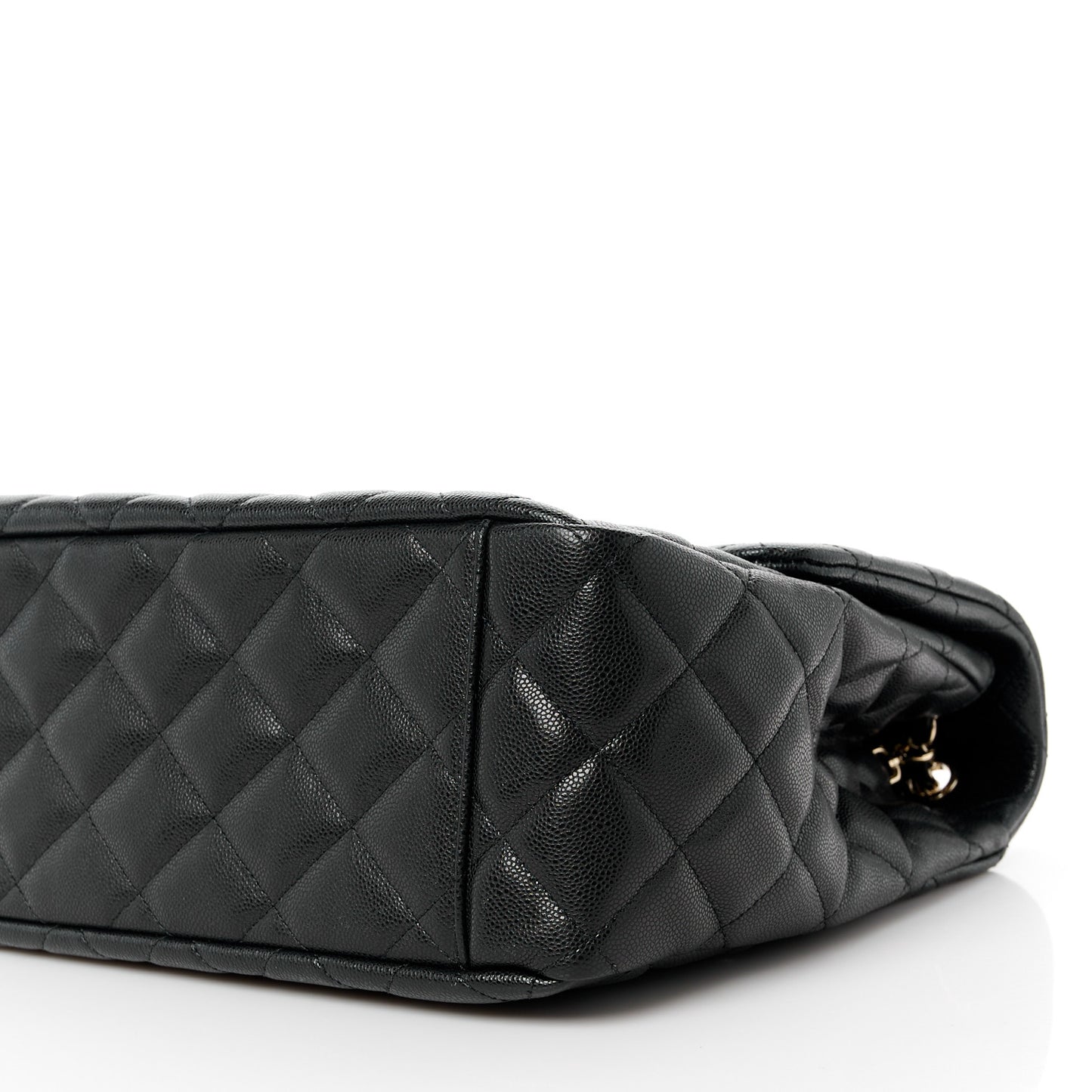 Caviar Quilted XXL Travel Flap Bag Black