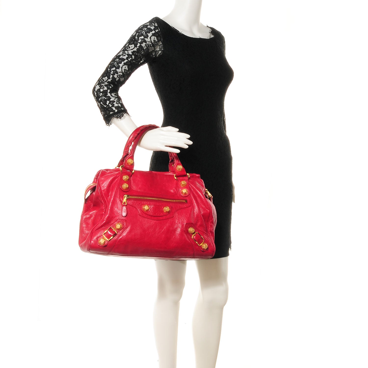 Balenciaga Chevre Giant 21 Gold Hardware Mid Day Rubis 2 of 11