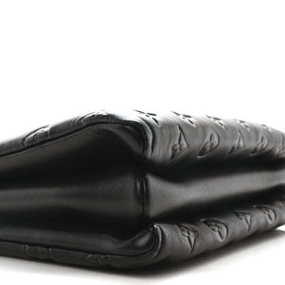 Louis Vuitton Lambskin Embossed Monogram Coussin PM Black 8 of 10