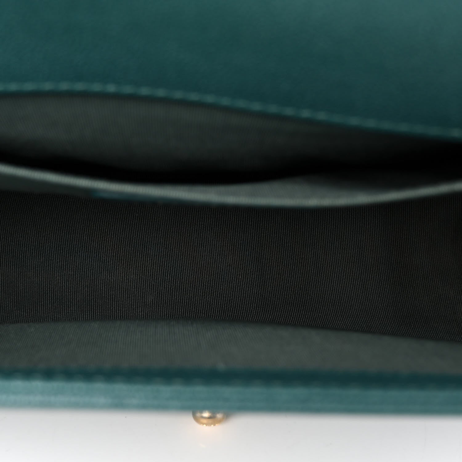 Chanel Caviar Quilted Medium Boy Flap Dark Green 5 of 12