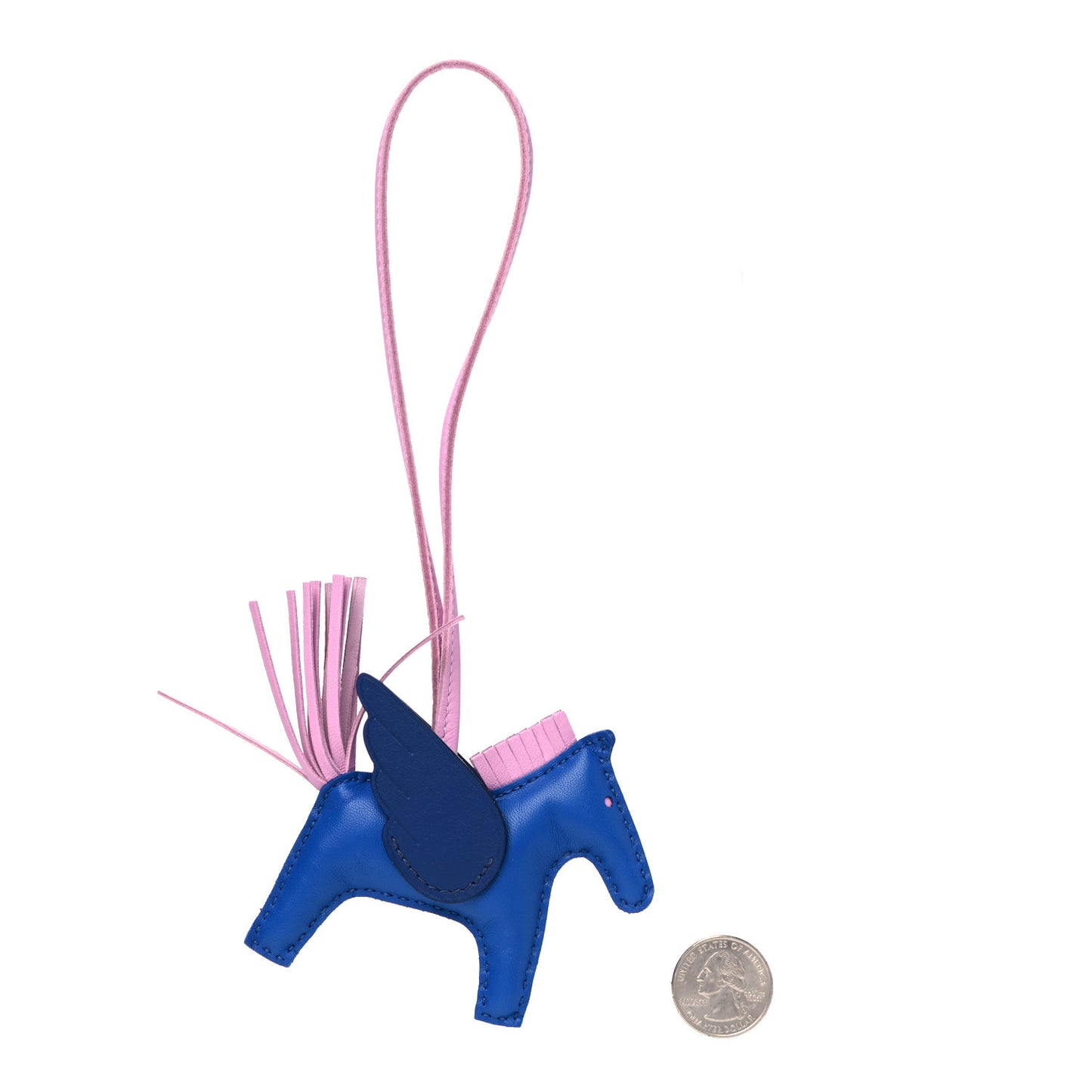 Milo Lambskin Grigri Rodeo Pegase Horse Bag Charm PM Bleu France Mauve Sylvestre Bleu Saphir