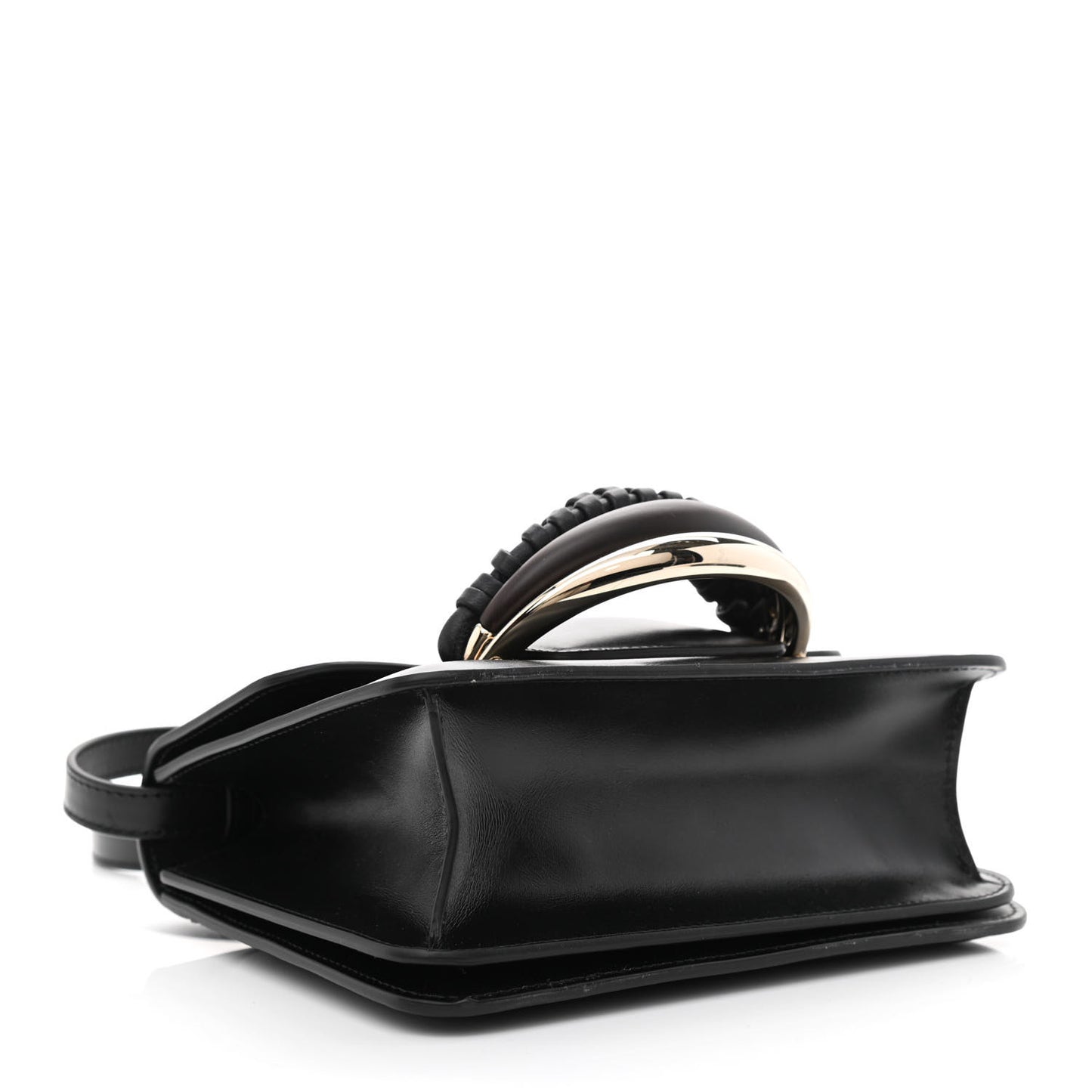 Calfskin Kattie Shoulder Bag Black
