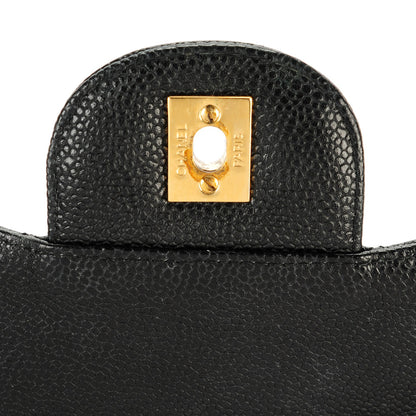 Chanel Caviar Quilted Jumbo Single Flap Black 6 of 8