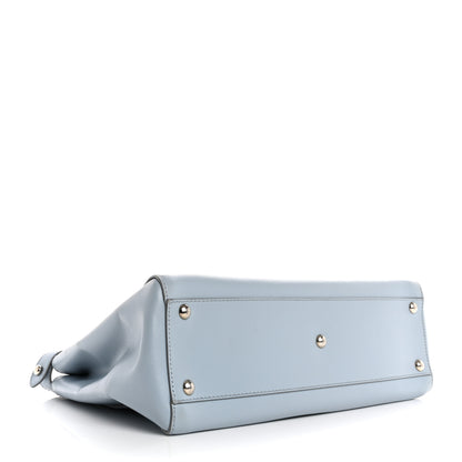 Fendi Vitello Morgan Shiny Nappa Medium Peekaboo Iconic Satchel Polvere Sunflower 4 of 15