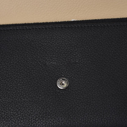 Louis Vuitton Calfskin Lockme II Wallet Vanille Black 9 of 10