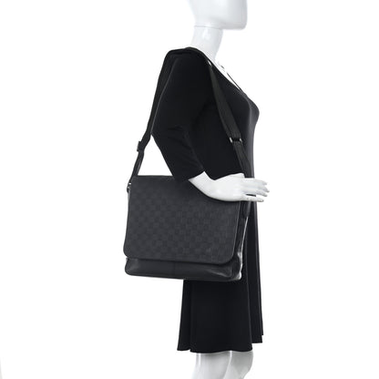 Louis Vuitton Damier Infini District MM Onyx 2 of 9