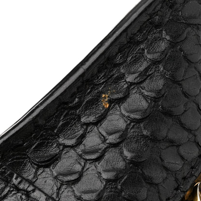 Saint Laurent Python Calfskin Embossed Monogram Baby Cabas Black 20 of 22