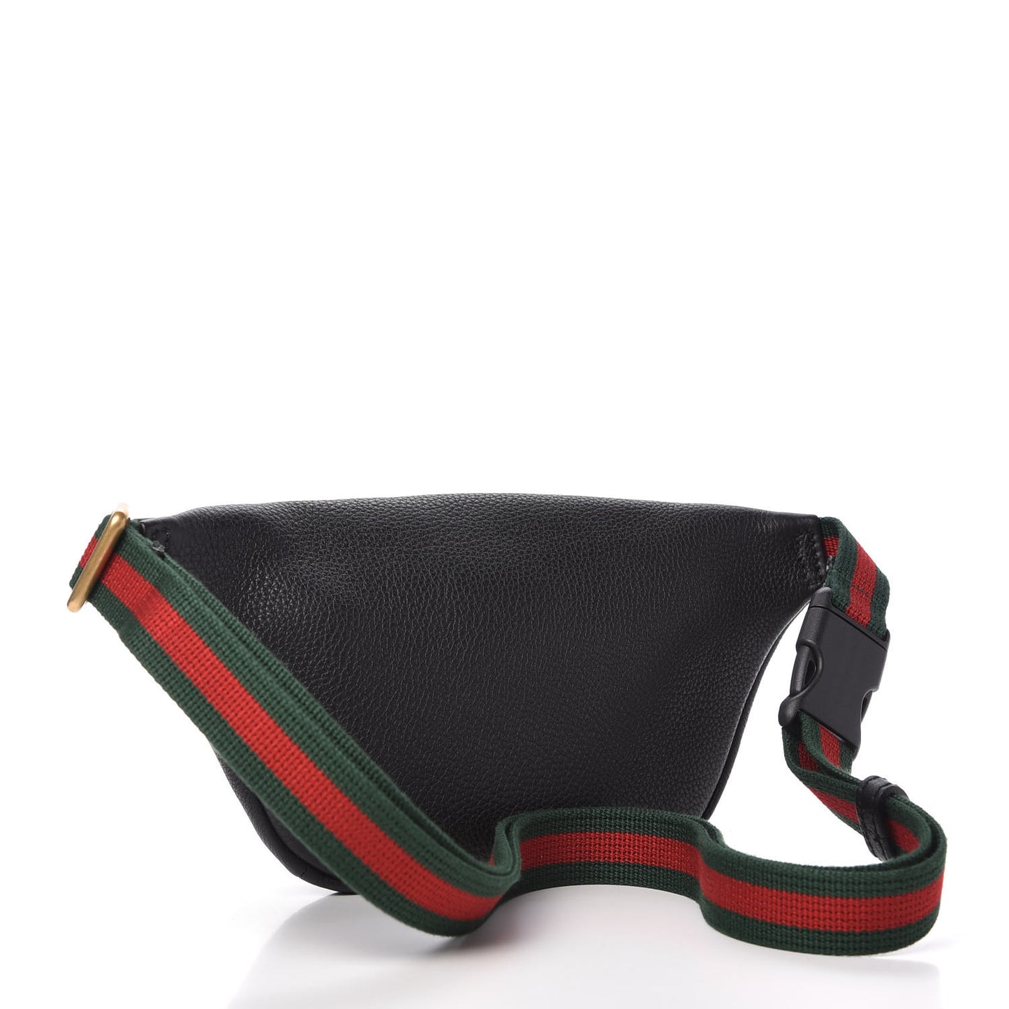 Grained Calfskin Small Logo Belt Bag Black
