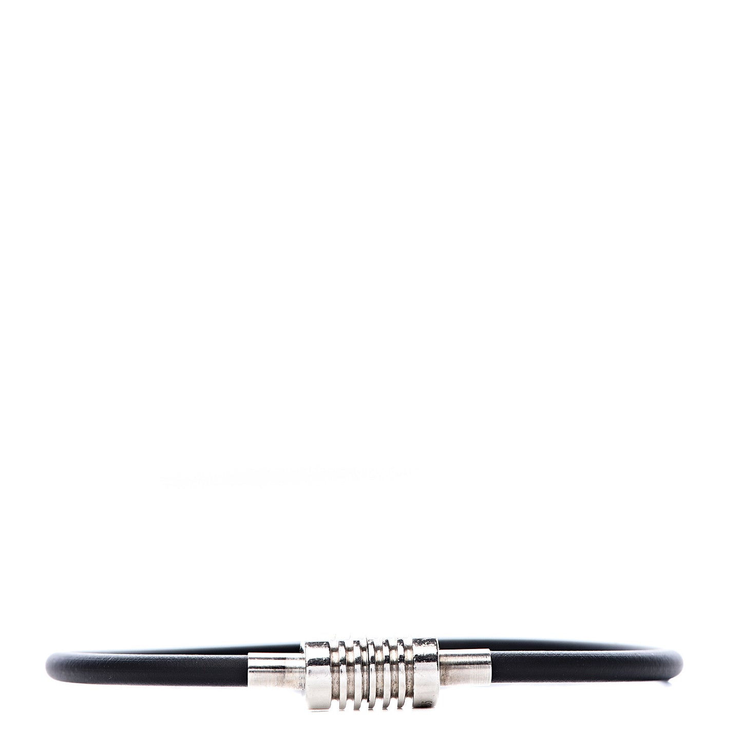 Sterling Silver Rubber Paloma Picasso Groove Surfer Bracelet Black