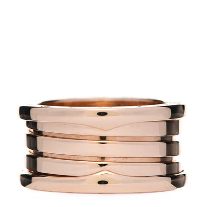 Bulgari 18K Rose Gold B.Zero1 Four-Band Ring 54 6.75 3 of 5
