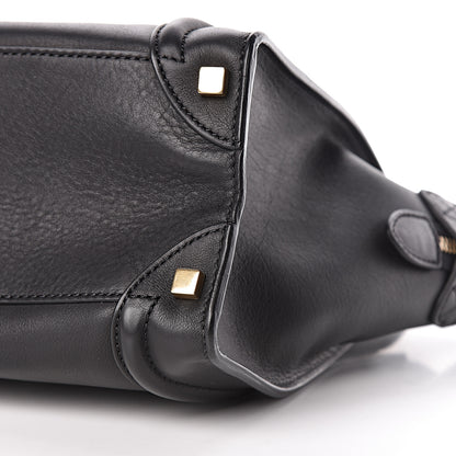 Celine Smooth Calfskin Micro Luggage Black 10 of 10
