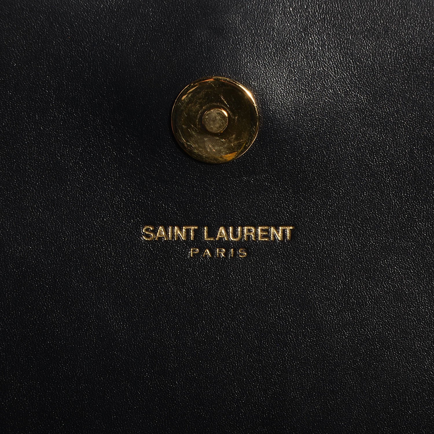 Saint Laurent Calfskin Classic Monogram Tassel Clutch Black 7 of 11