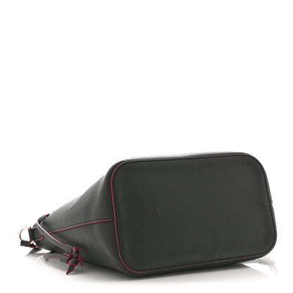Louis Vuitton Calfskin Lockme Bucket Black 4 of 9