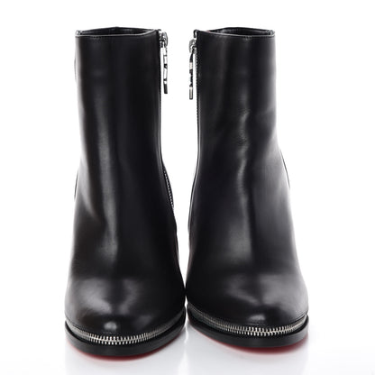 Christian Louboutin Calfskin Telezip 85 Ankle Bootie 40 Black 2 of 8
