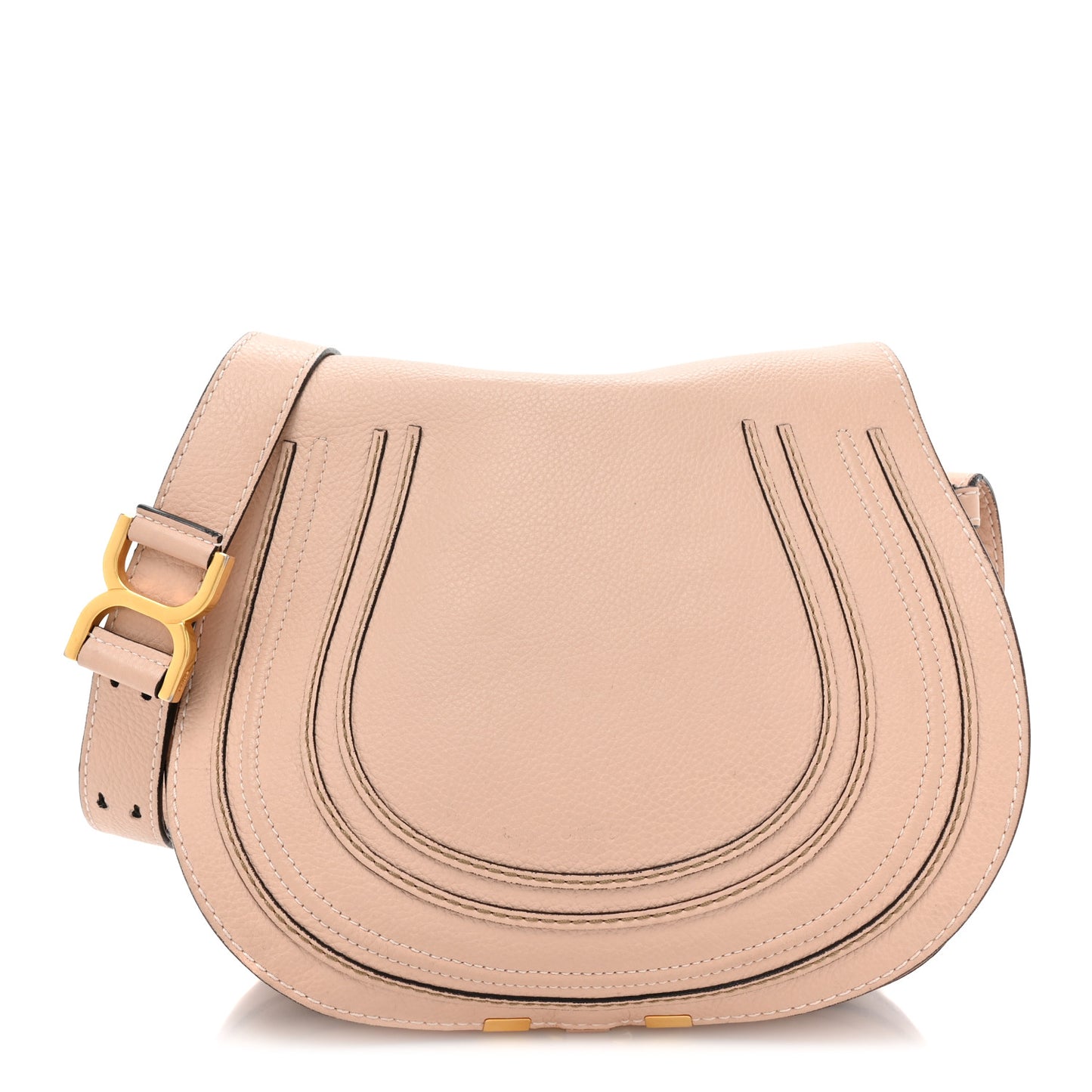 Calfskin Medium Marcie Saddle Bag Blush